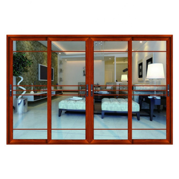 Decorative Aluminum Interior French Design Glass Panels Doors